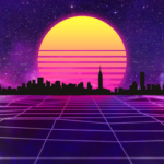 Download retrowave wallpaper HD