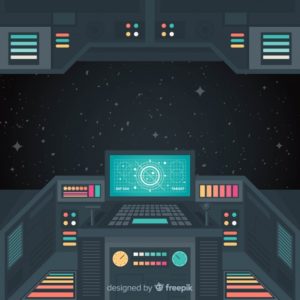 Download spaceship interior background HD