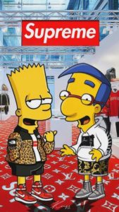 Download supreme bart simpson background HD