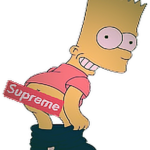 Download supreme bart simpson background HD