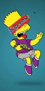 Download supreme bart simpson background HD