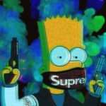 Download supreme bart simpson background HD