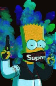 Download supreme bart simpson background HD