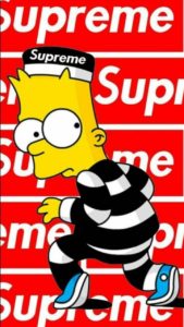 Download supreme bart simpson background HD