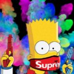 Download supreme bart simpson background HD