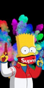 Download supreme bart simpson background HD