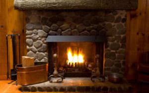 Download winter fireplace wallpaper HD