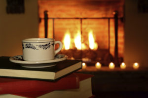 Download winter fireplace wallpaper HD