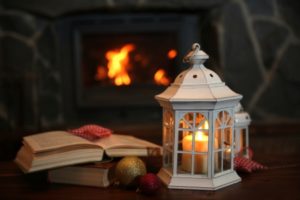 Download winter fireplace wallpaper HD