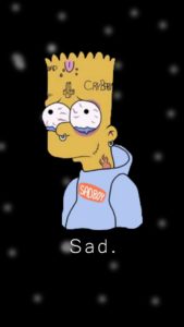 Download sad bart simpson wallpapers HD