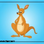 kangaroo clipart clip cartoon domain clipground tree