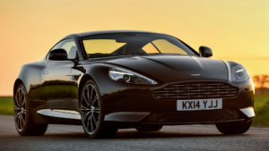 aston martin db9 side buildings