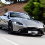 aston martin vantage silver v8 2007 speed side