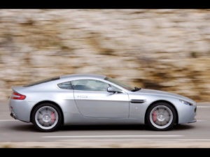 aston martin vantage silver tungsten rear quarter three