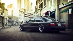 e38 bmw tuning 740il stance winter slammed snow wallpapers series 4k cars trees rear boomer m3 desktop wallpapersafari wallpapermaiden