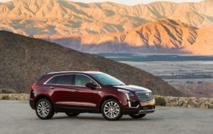 maroon cadillac xt5