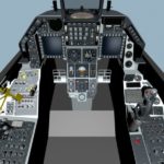 cockpit f16 fighter controls jets jet rafale display side console engine flight layout 16c left master air lockheed center digital
