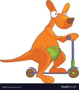 kangaroo cartoon joey clipart