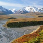 alaska denali national desktop park landscape mountains snow states united lake widescreen clouds wallpapers13