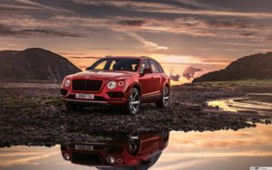 bentley bentayga side suv evening sunset cars luxury british wallpapers desktop besthqwallpapers resolution 2021