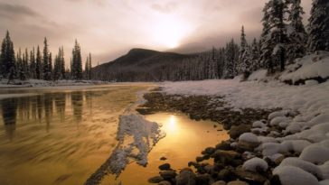 wallpapers superb nature river 1600 backgrounds 2560 winter canada wallpapersafari background bible verses strength snow landscape