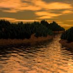 sunset sky clouds reflections sea widescreen cc0 ra license came author